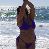 Tatiana Bottom - Blue Rib