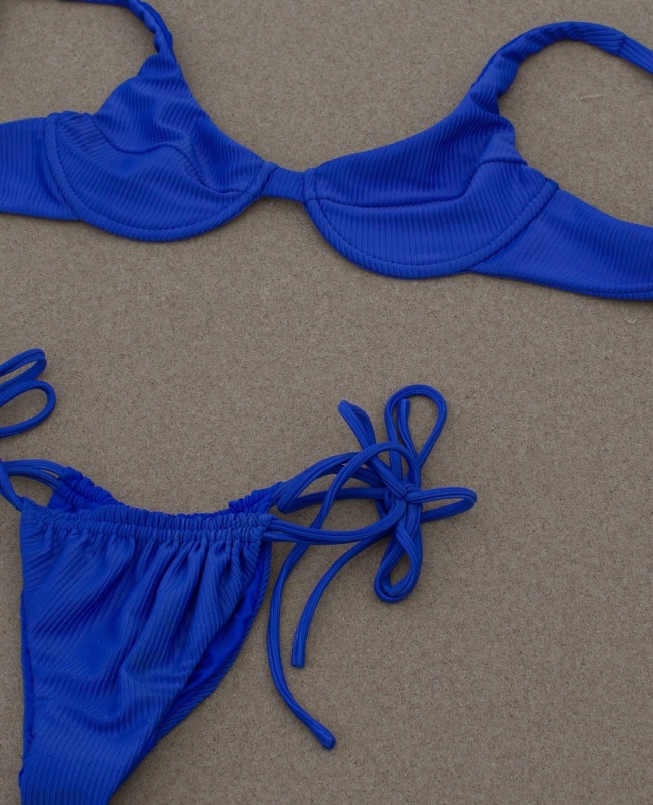 Tatiana Bottom - Blue Rib